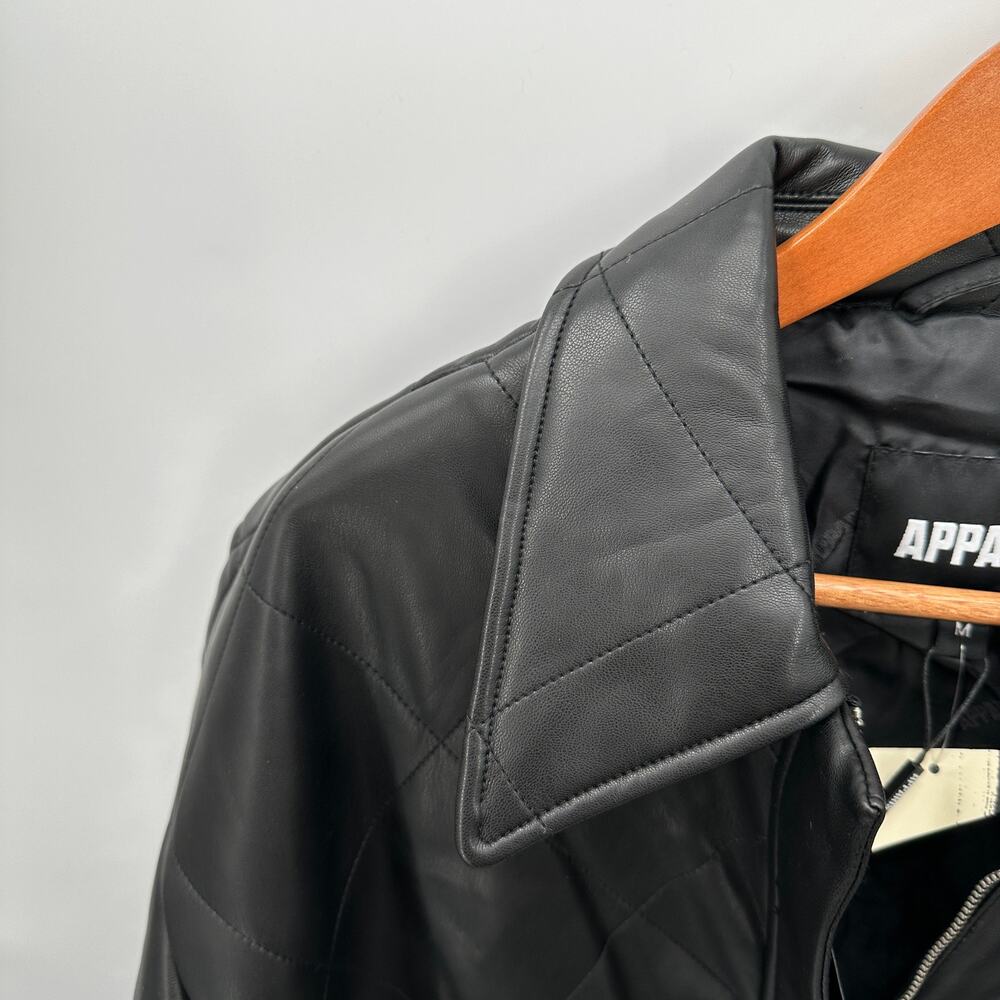 APPARIS NWT Stevie Vegan Leather Jacket in Black // M - Picture 9 of 14